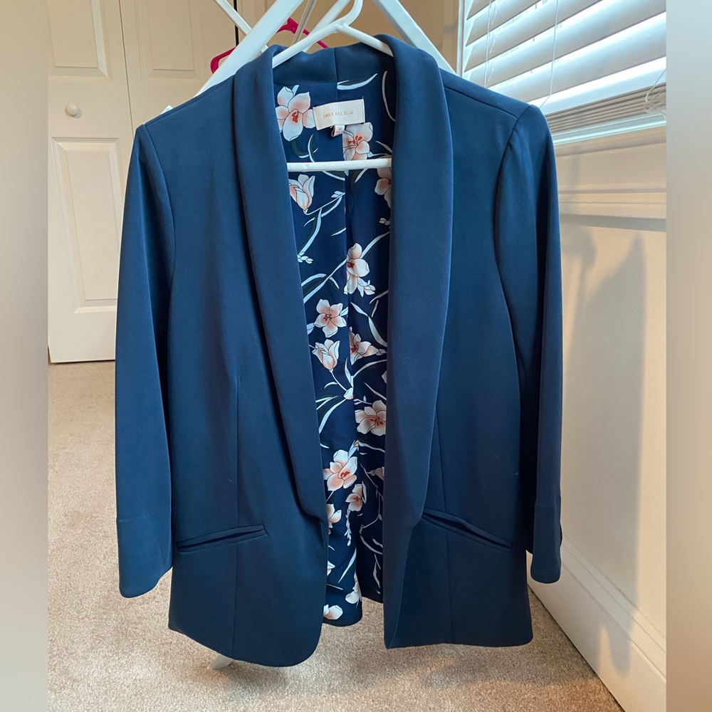 New w/o Tags - Skies are Blue Hannah Modal Scuba Blazer - Navy, M